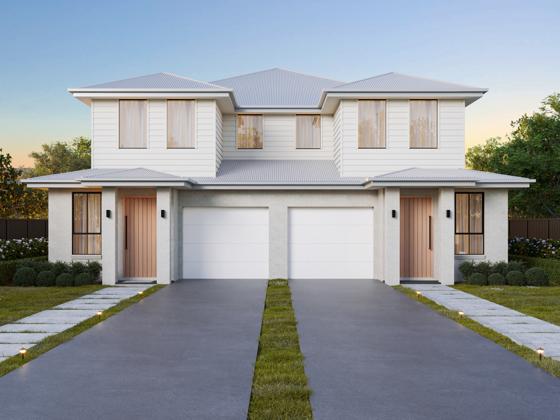 Telford duplex design by King Homes NSW