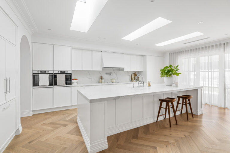 Open-plan kitchen